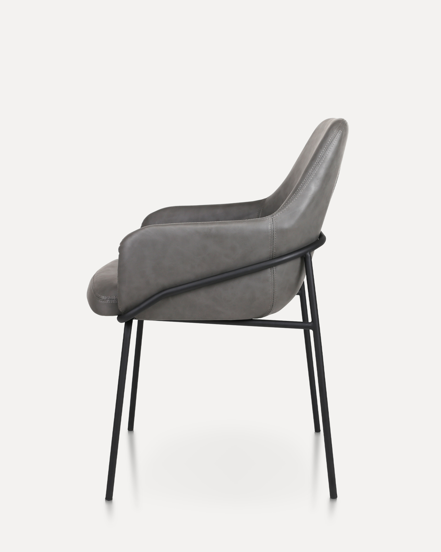 เก้าอี้รับประทานอาหารหนังพร้อมแขน เก้าอี้รับประทานอาหารหนังพร้อมแขน