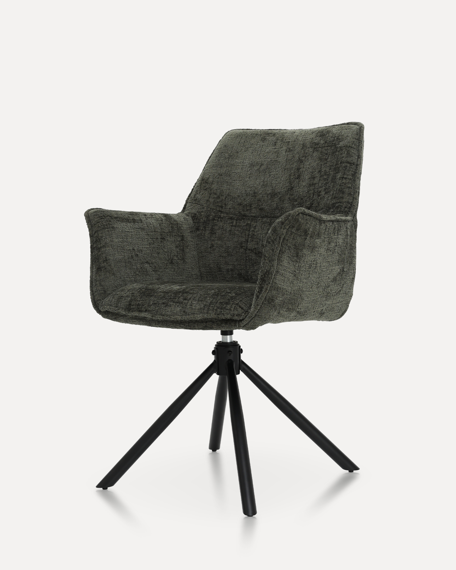 เก้าอี้รับประทานอาหารที่หมุนได้ด้วยแขน