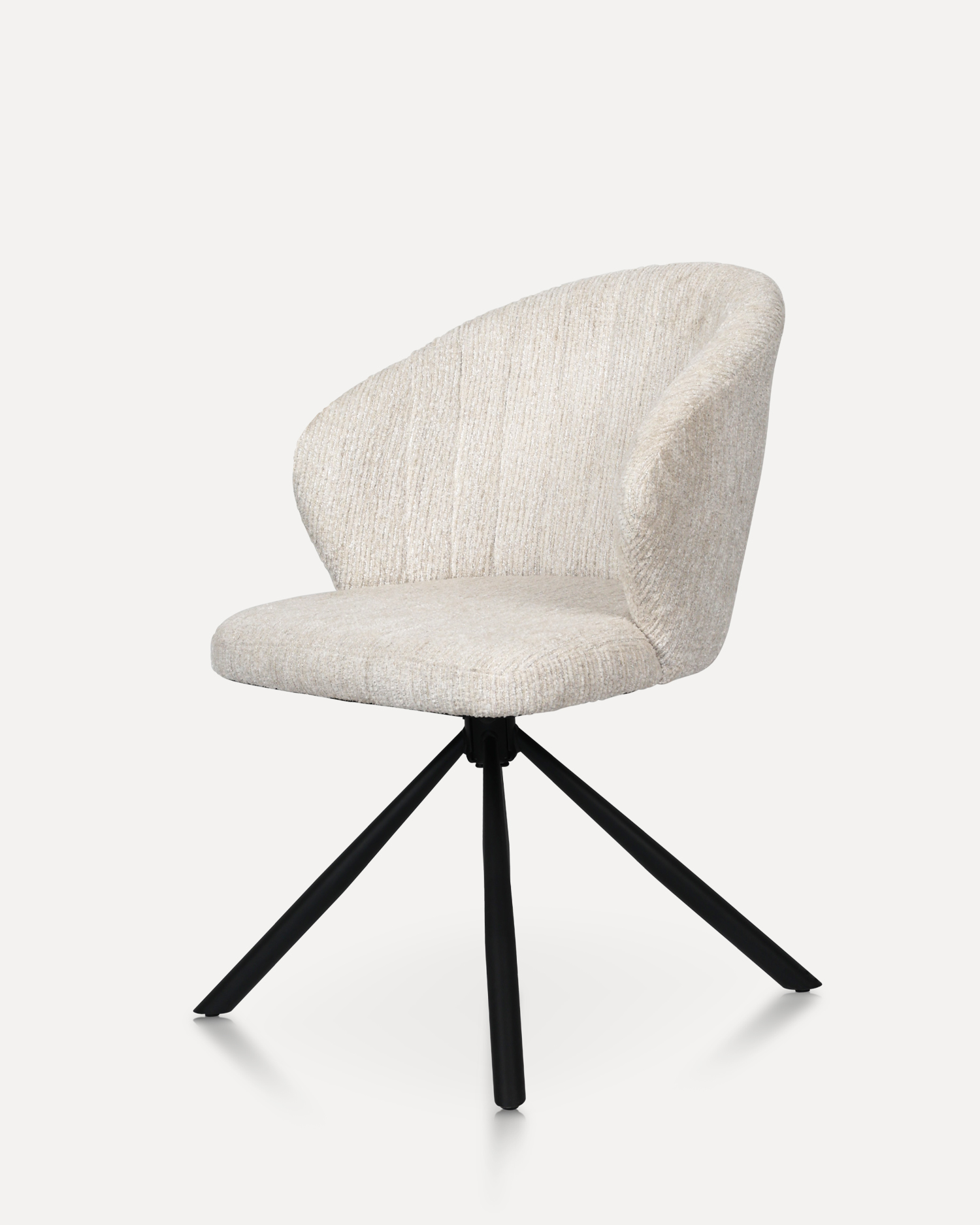 เก้าอี้ห้องรับประทานอาหารสีขาวหมุน เก้าอี้ห้องรับประทานอาหารสีขาวหมุน