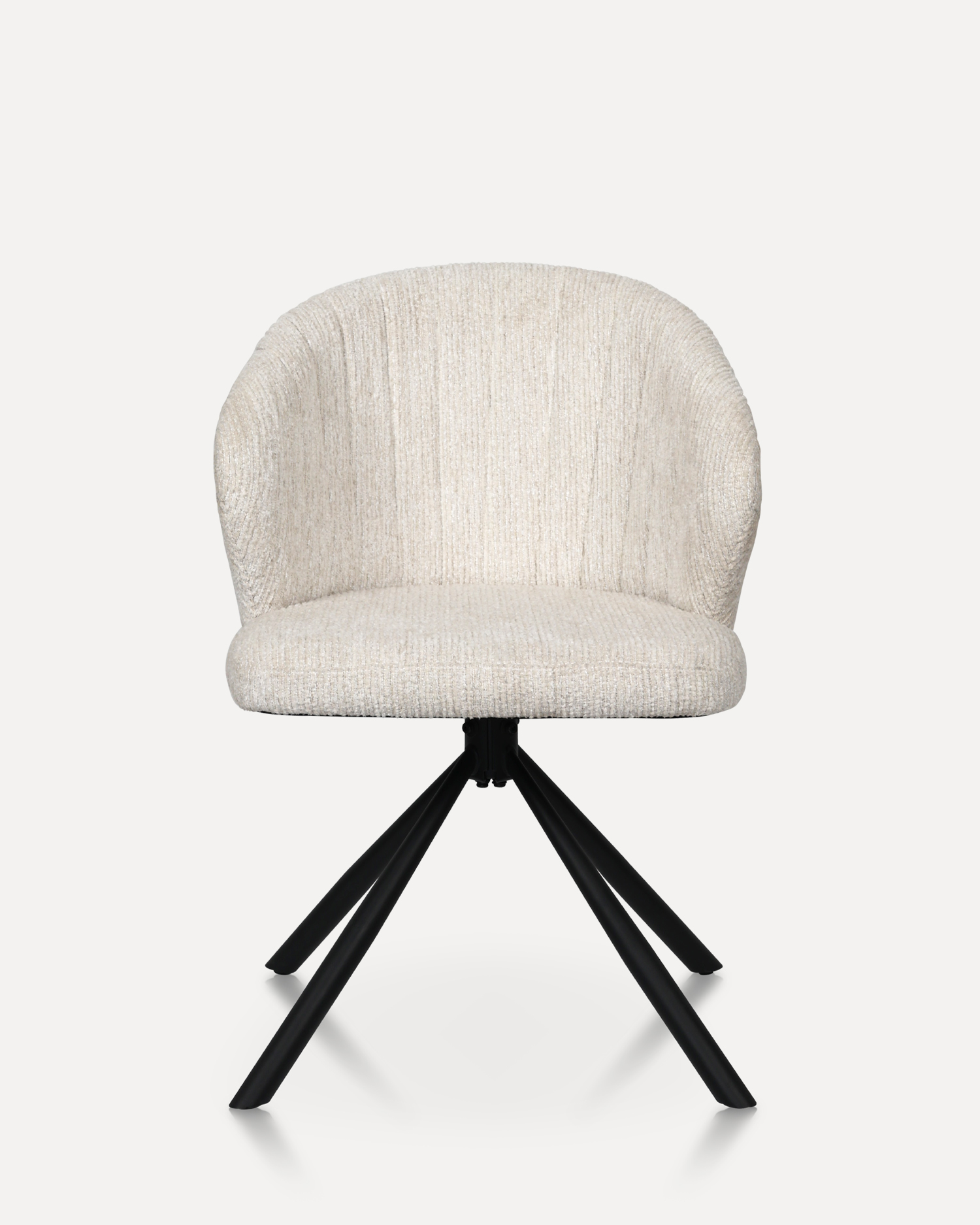 เก้าอี้ห้องรับประทานอาหารสีขาวหมุน เก้าอี้ห้องรับประทานอาหารสีขาวหมุน